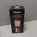 Mueller Smoothie Blender for Smoothies - Personal Blender for Shakes, Frozen Drinks, Baby Food & More, 15oz Travel Cup and Lid, Durable Stainless Steel Blades for Powerful Blending Performance, Red