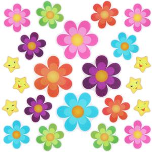 26 Pieces Flower Non Slip Stickers for Bathtub Daisy Non Slip Shower Sticker Adhesive Star Flower Cute Bathtub Decals with Bright Colors, Bath Tread for Bathroom and Other Slippery Surfaces (Colorfull)