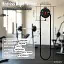 Endless Rope Trainer, Adjustable Resistance(11-66 lbs) for Workout
