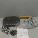 Black Square Swivel Stool with Wheel for Work SPA Shop Massage Height-Adjustable and Cost-Effective Rolling Stool Chair with Back