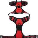 Dog Collar Reflective Nylon Dog Harness, Vest-Style Dog Leash for Medium and Large Dogs