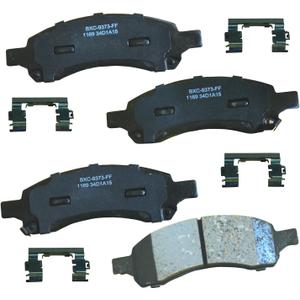 Bendix Premium SBC1169 Ceramic Front Brake Pads for Select Models Buick Rainier, Chevrolet Colorado, Trailblazer, Trailblazer EXT, GMC Canyon, Envoy, Envoy XL, Isuzu Ascender, Saab 9-7x
