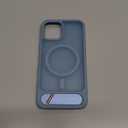 Anqrp Magnetic Case for iPhone 12/12 Pro, Innovative Invisible Stand, [Compatible with Mag-Safe], Military Drop Shockproof Translucent Matte Phone Case Cover for iPhone 12/12 Pro 6.1" Steel Blue