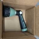 FANHAO Garden Hose Nozzle Heavy Duty, 100% Metal Water Hose Nozzle Sprayer with 8 Spray Patterns, High Pressure Sprayer Nozzle with Thumb Control, On Off Valve for Garden Watering, Car & Pet Washing