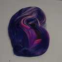 ANOGOL Free Cap + Purple Mix Pink Cosplay Wigs with Ponytail Rainbow Scene Wig with Tail Multi-Colored Synthetic Hair Anime Cosplay Wigs for Halloween Costume Christmas Party Outfit Mardi Gras Wig