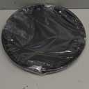 Restaurant Non-Slip Tray, Plastic Round Tray, Food Meals Serving Tray with Raised Edges, Set of 4