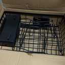 7 code Large Dish Drying Rack for Kitchen Counter, Detachable Large Capacity Dish Drainer Organizer, 2-Tier Dish Racks with Utensil Holder, Black