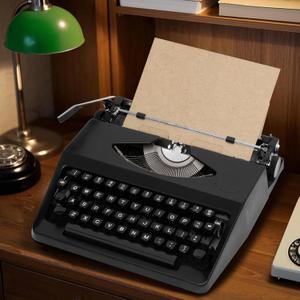 [Limited Edition - Discontinued] Vintage Manual Typewriter (Artisan Restored Collector's Piece)  Timeless Mechanical Aesthetic Heirloom/STEAM Educational Tool/Retro Writing Relic (Black)