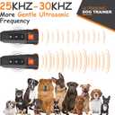 Dog Bark Deterrent Devices – 3 Modes, 15m Range, Flashlight | Safe Humane Anti Barking Device for Dogs | Bark Deterrent Device, Dog Clicker for Training, Dog Training Clicker for Peaceful Home