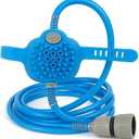 Dog Shower & Grooming Glove  2-in-1 Pet Bathing Tool with Hose & Faucet Adapters  Indoor/Outdoor Sprayer for Dogs & Cats