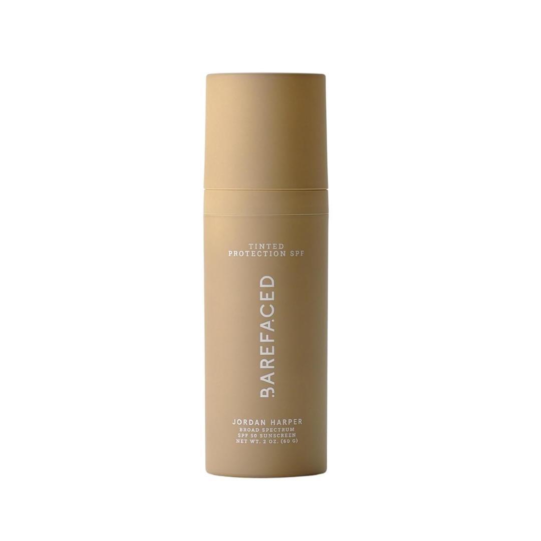 Barefaced Tinted Protection SPF 50+ Broad-Spectrum Sunscreen with Zinc Oxide, Niacinamide & Hyaluronic Acid Oil-Free UV Protection, Hydration & Anti-Aging with Universal Tint (60ml)