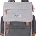 Large Diaper Bag Backpack, Baby Bag with Changing Pad, Diaper Backpack for Mom Dads, with Insulated Pockets, Stroller Straps Travel Essential Baby Shower, Grey