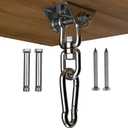 Hammock Hanging Kit, 1000 lb Capacity Heavy Duty 360 Rotate Swing Ultra Durable Hooks for Swing, Chair, Multiple Indoor Outdoor Gym