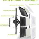 LED Flood Light Outdoor, STASUN 750W 75000lm 6000K Daylight White IP66 Waterproof, Commercial Parking Lot Light,3 Heads for Yard Street Stadium House Floodlight Bright Security Lights for Outdoor Area