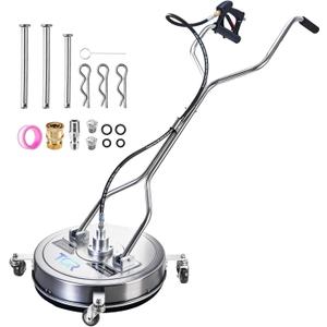 TOR 20" Pressure Washer Surface Cleaner with 4 Wheels, Surface Cleaner for Pressure Washer, Stainless Steel Dual Handle Power Washer Surface Cleaner for Concrete, Driveway, Patio, Sidewalk