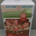 4-in-1 Baby Doll Stroller Set with Butterfly Design  Includes Toy Stroller, Crib, Bouncer & High Chair  Doll Accessories & Baby Doll Furniture Set for Toddlers 3-4 Years  Fits Dolls up to 18 Inches