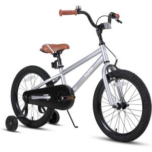 OYSTAR 20 Inch Kids Bike for Age 7-10 Girls Boys Bikes 7 8 9 Years Old BMX Style Children Bicycles with Kickstand Birthday Gift Silver
