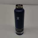 Hydro Flask Stainless Steel Standard Mouth Water Bottle with Flex Cap and Double-Wall Vacuum Insulation (Indigo Blue)