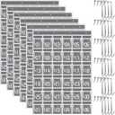 Panelee 6 Pcs 36 Numbered Clear Pocket Chart for Classroom Cell Phones and Calculator Holder Closet Hanging Organizer with Pockets for Wall Door School Teacher Office Storage Organization Supplies