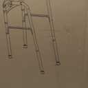 Foldable Stair Climbing Walker for Seniors, Adjustable 4-Leg Height Safety and Convenience Silver