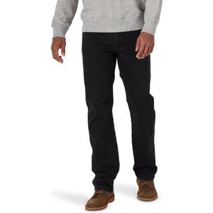 Wrangler Authentics Men's Regular Fit Comfort Flex Waist Jean (Black)