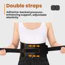 New Lower Back Brace for Men and Women, Lumbar Support with Adjustable Straps, Breathable & Heavy Duty, IV-Shaped Support for Sciatica Pain Relief, Posture Corrector for Rehabilitation, Work, Sports