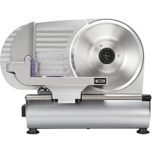 Weston Electric Meat Cutting Machine, Deli & Food Slicer, Adjustable Slice Thickness, Non-Slip Suction Feet, Removable 9 Stainless Steel Blade, Easy to Clean, Size: Removable 9" Stainless Steel Blade