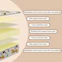 5x52x27.5 Toddler Mattress, Medium Firm with High Density Foam, Edge Reinforced, Odorless and Steady, Certipur-us, Giraffe