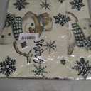 2 x Winter Snowman Let it Snow Garden Flag 12 x 18 Inch Merry Christmas Double Sided Linen Yard Flag Outside Farmhouse New Year Xmas Holiday Decor