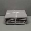 Bedsure Gentlesoft 100% Cotton Blanket Queen Size for Bed - Breathable and Soft for Spring Summer, Thick Cozy Waffle Weave Blanket Gifts for Women, Grey, 90x90 Inches