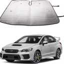 Windshield Sun Shade Compatible with Subaru WRX 2021 2020 2019 2018 2017 2016 2015 Accessories Sunshade Sun Visor Protector Foldable Blocks UV Rays Keep Your Car Cooler