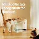 PETLIBRO RFID Multi Cats Water Fountain with Cat Recognition & Hydration Monitoring, Pump-Free Auto Cat Water Dispenser, Large Capacity 101oz/3L, 2.4G Wi-Fi APP Control Cat Fountain x2 Collar Tags