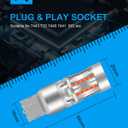 7443 LED Bulb Red, Brake Light Bulb Rear Tail Light Blub Super Bright, 7440 T20 LED Bulb Parking Light Stop Light Bulbs Replacement Lamp for Cars RV (2 Packs)