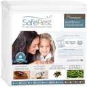SafeRest Zippered Mattress Protector - Premium 9-12 Inch Waterproof Mattress Cover for Bed - Breathable, Noiseless Washable Mattress Encasement - Twin XL