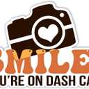 2 x Smile You are On Dash Cam Sticker Funny Warning Sign Camera CCTV Decals Sticker, Vinyl Waterproof Stickers for Car, Truck, Van, Windowns, Camera Area, CCTV, Gifts Ideas for Friends (5inches)