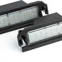 2Pcs Rear License Plate Light Lamp Assembly for Hyundai Elantra 18-22 Veloster 19-22 Venue 20-22 Sonata 18-21 for Kia K5 21-23 Rio 18-23 Niro 17-22 Cadenza 17-20 Replaces# 92501-F6000 92502-F6000