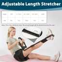 Hamstring Stretcher, Knee Extension Device, Adjustable Lower Back Stretcher, Calf Stretcher, Leg Stretcher and Hip Stretcher for Knee Pain Relief