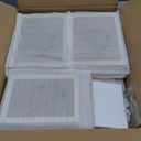 Egofine Picture Frame Set 12 Pack, Picture Frames Collage Wall Decor with Two 11x14, Two 8x10, Four 5x7, Four 4x6 for Wall and Tabletop, Made of Solid Wood, Covered by Plexiglass, Natural Wood