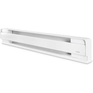 Stelpro Brava Electric Baseboard Heater, 750W / 240V, 37 5/8 L x 5 7/8 H, Rounded-Corner Steel Convection Heater for Rooms up to 75 sq ft, Durable 22Gauge Housing (AB0752W) - White