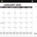 GuassLee Desk Calendar 2026-2027 - 18 Months Calendar 17" × 11.5" Desk Calendar from Jan. 2026 to Jun. 2027 with Julian Date, Monthly Goals, To-do List, Notes for Home School Office