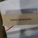 DWVO 36" Farmhouse Bathroom Vanity with Sink Combo, Barn Door Bathroom Storage Cabinet with Sliding Door & 3 Drawers, Ceramic Vessel Sink Top, White