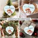 4 x Couples Ornaments for Christmas Tree - Anniversary Xmas Gifts for Him Her, Boyfriend Girlfriend, Xmas Presents for Couple, for Wife Husband, Wedding Gift for Couple 2025