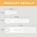 3-in-1 Mandala Ruler Tool with Holes, Mandala Dot Art Circle Maker, Compass Protractor Straight Ruler for Dot Art Geometric Mandala Pattern Design, Medium Size (30cm/12)