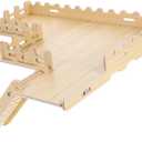Hamster Activity Platform with Ladder and Fence Sturdy Wooden Climbing Stand for Dwarf Hamsters Gerbils and Mice Enhanced Play Area for Secure Exploration