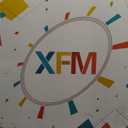 XFM Coffee Bar Wall Clock 24 Inch Blue Wooden Wall Clocks Battery Operated Silent Non-Ticking Retro Round Clocks for Kitchen Cafes Farmhouse