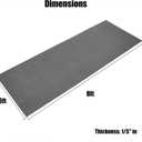3x8Ft Drainage Mat Anti Slip Commercial PVC Mesh Hollow Mat for Wet Area Restaurant Patio Kitchen Pool Bathroom Floor(1/5'' Thick)