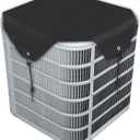 Winter Air Conditioner Covers For Outside Units, Waterproof Central Cover Sturdy Covers Ac Defender, Heavy Duty Top Ac Cover for Outdoor (Black 40 x 40 Inch)
