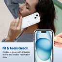 4 x Case for iPhone 15Case Non-Yellowing Full Body Screen Camera Shockproof Phone Bumper Cover, 6.1 Inch Phone Case Anti-Scratch Clear