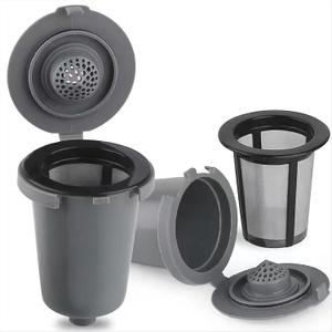 2pcs Grey Reusable Filter Cup, Compatible for Cuisinart Single Serve Coffee Makers