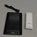 Weather Station Wireless Indoor Outdoor Thermometer Inside Outside Temperature Humidity Monitorwith 330ft Range Sensor and Adjustable Backlight (Black)